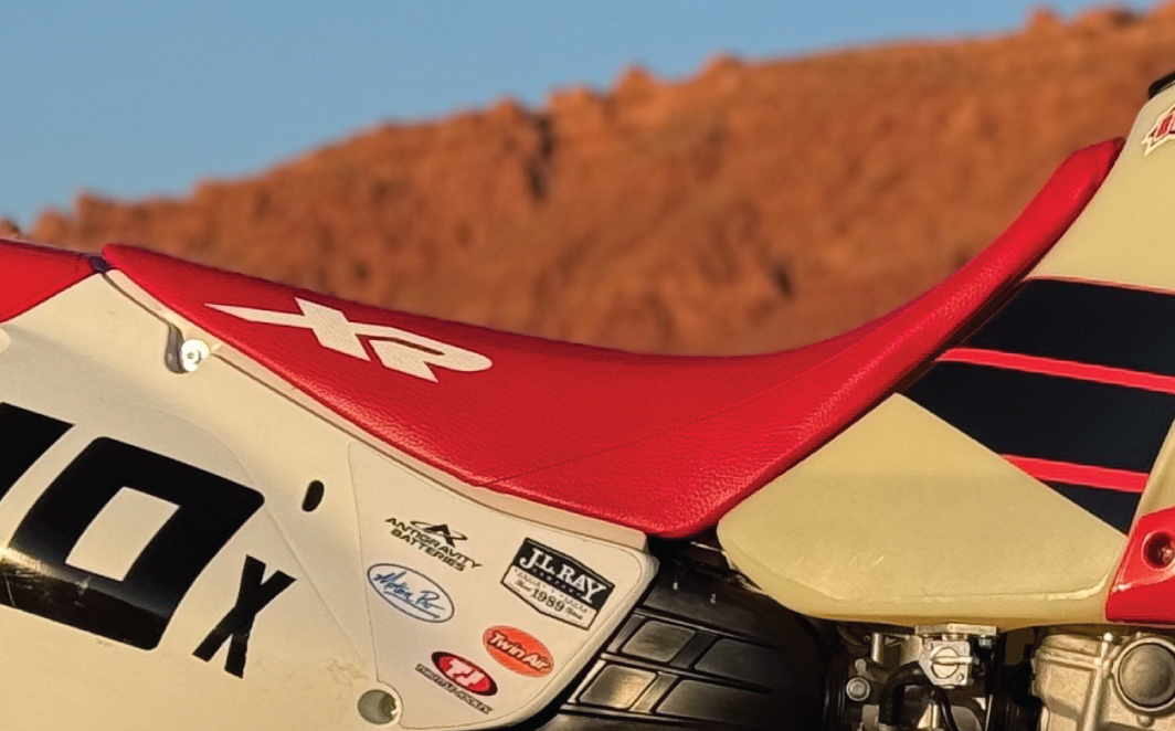 Honda XR650R OEM replica seat cover.